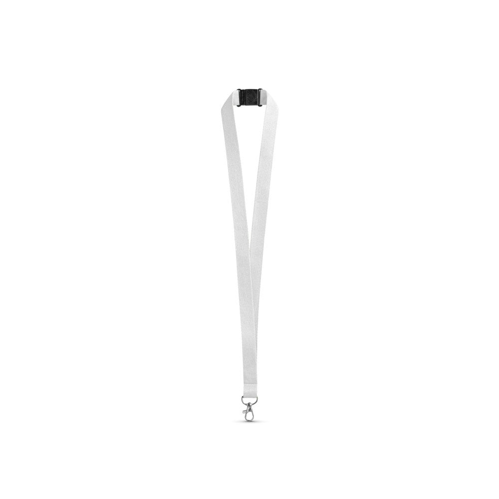 LEEDS. Lanyard aus Polyester mit Sicherheitsverschluss – zusätzliche Ansicht