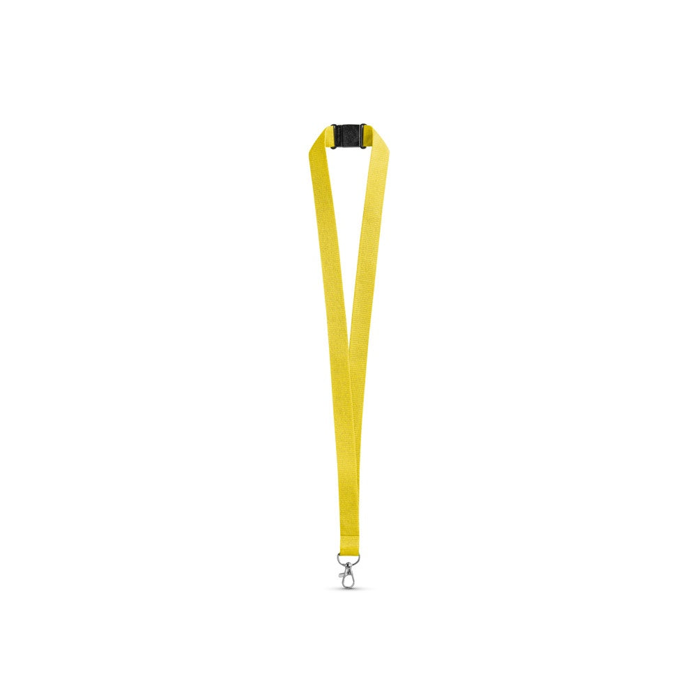 LEEDS. Lanyard aus Polyester mit Sicherheitsverschluss – zusätzliche Ansicht