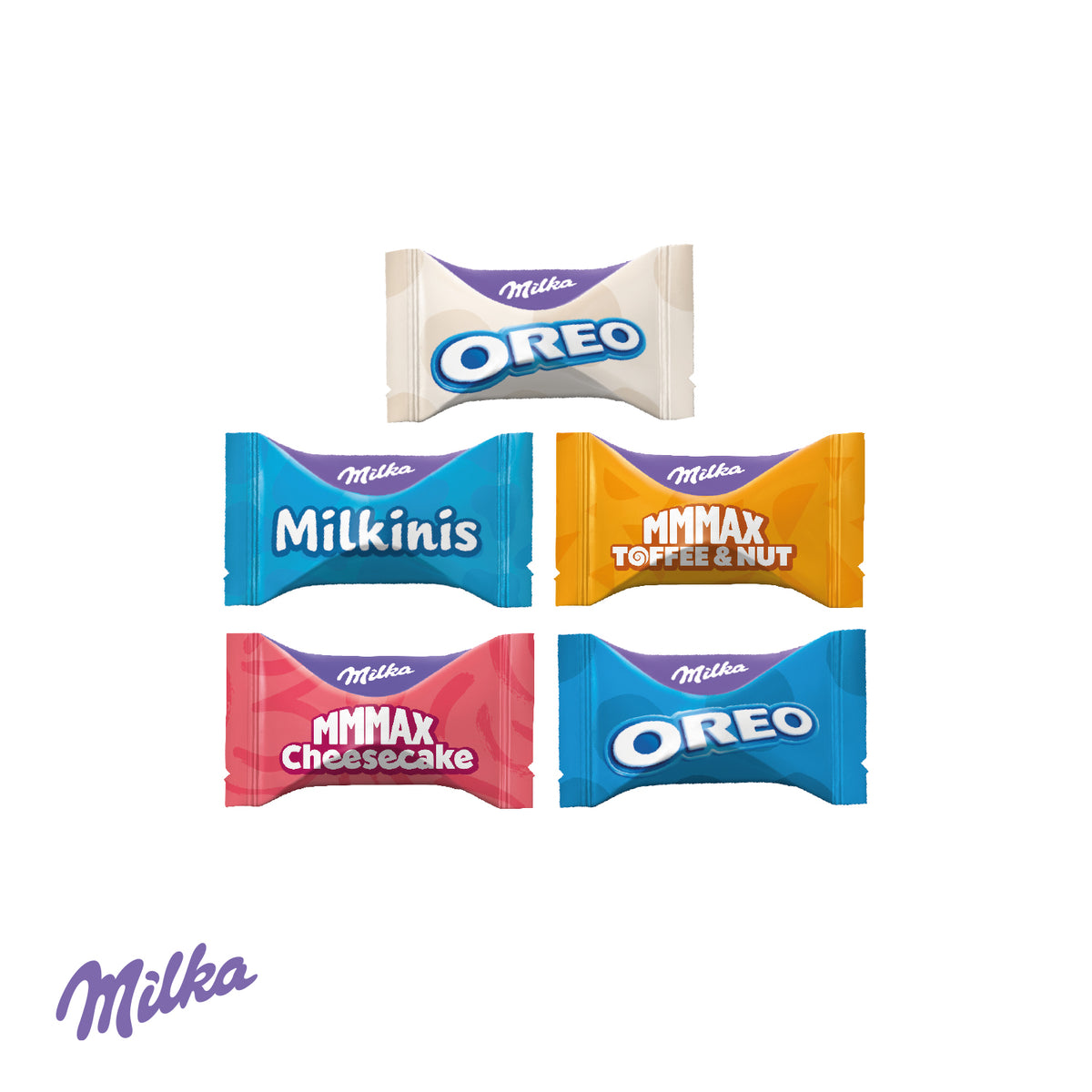 Tisch-Adventskalender mit Milka Favourites – Füllung