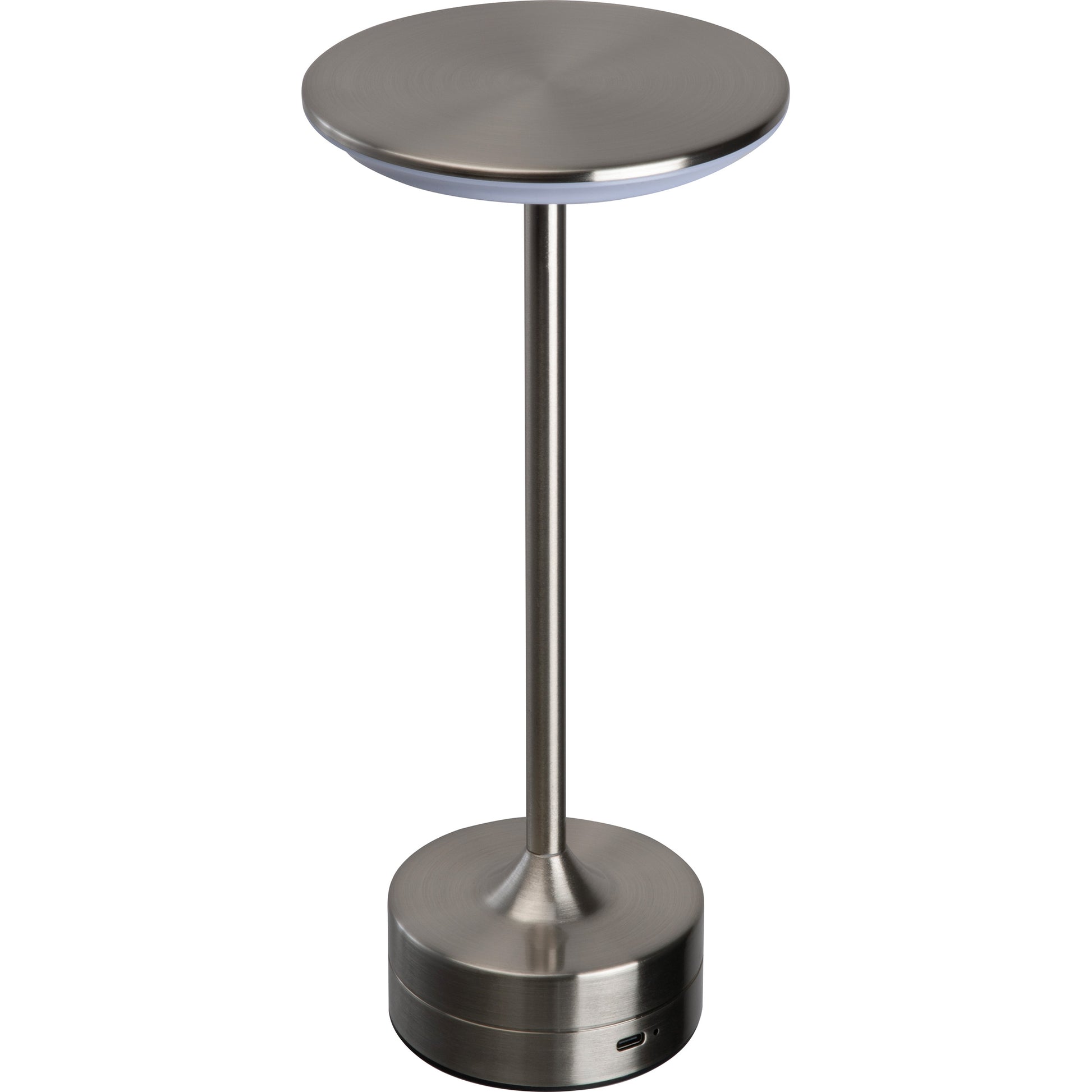 Tischlampe aus Edelstahl mit Akku SYLWAN