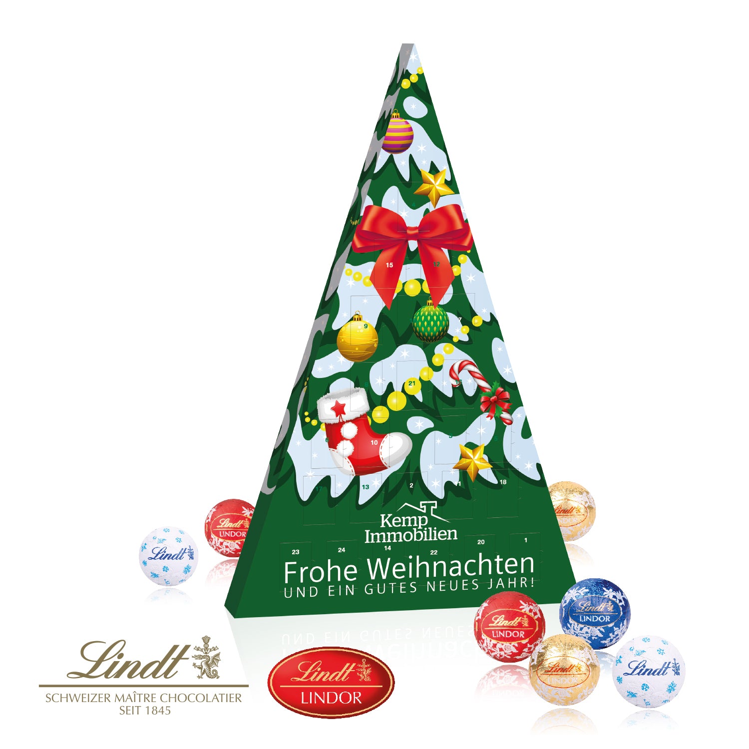 Adventskalender Lindt Weihnachtsbaum – Produktansicht