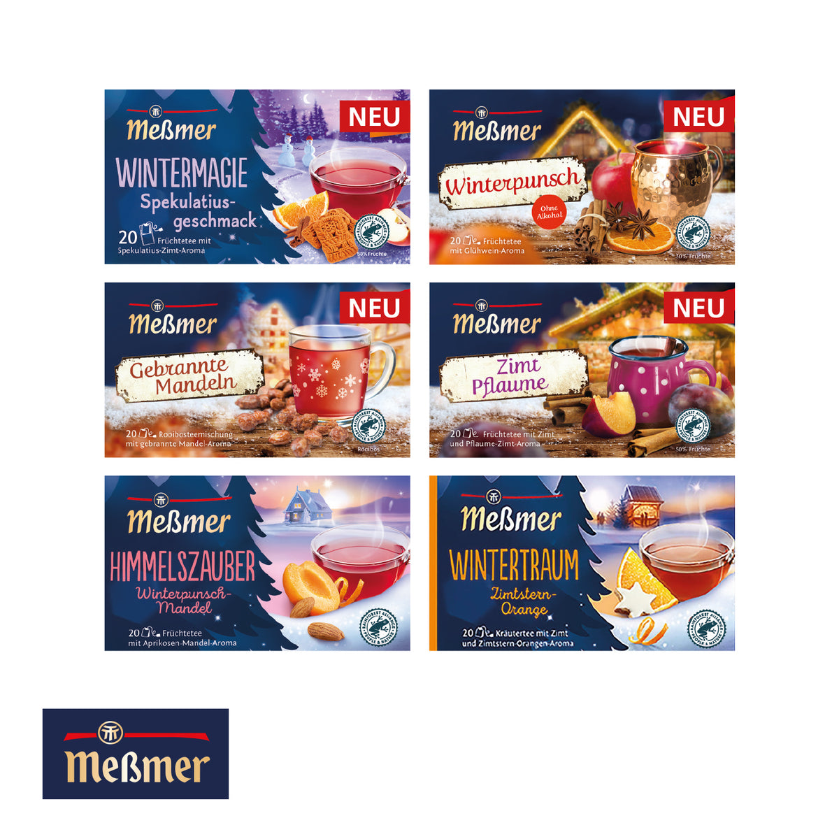 Adventskalender Meßmer Tee-LKW“ – Füllung