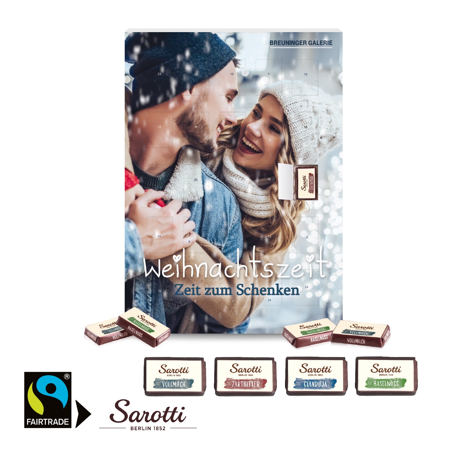 Wand-Adventskalender Sarotti Business Exklusiv – Produktansicht