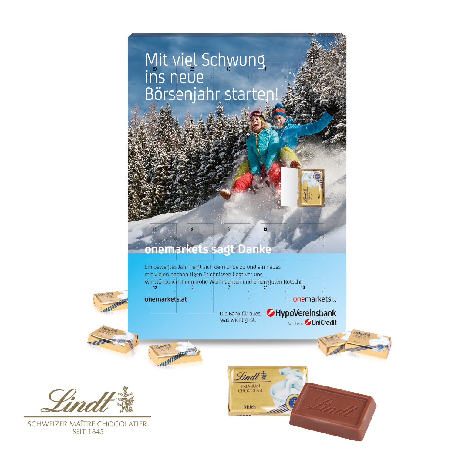 Wand-Adventskalender Lindt Select Edition – Produktansicht