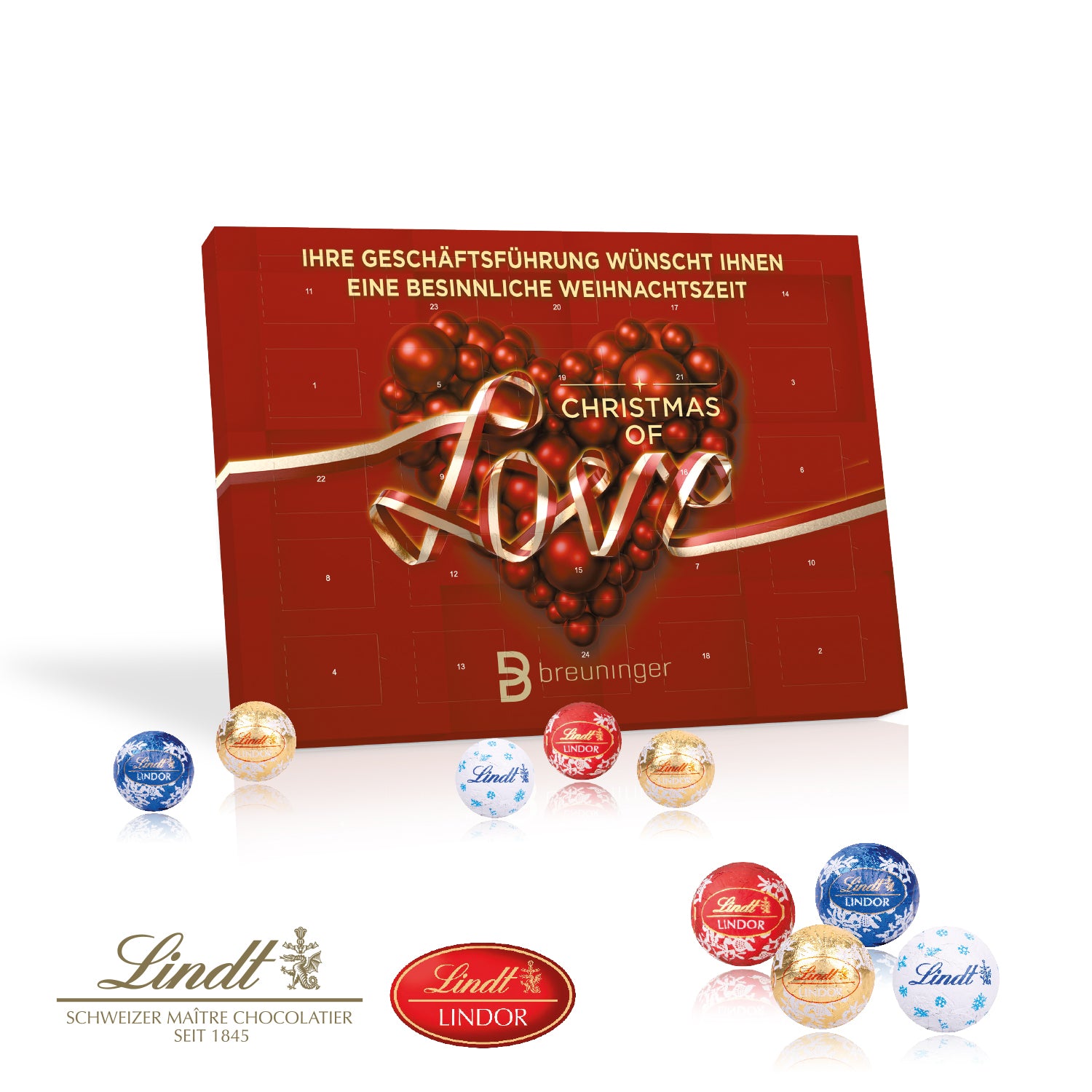 Tisch-Adventskalender Lindt Gourmet Edition – Produktansicht