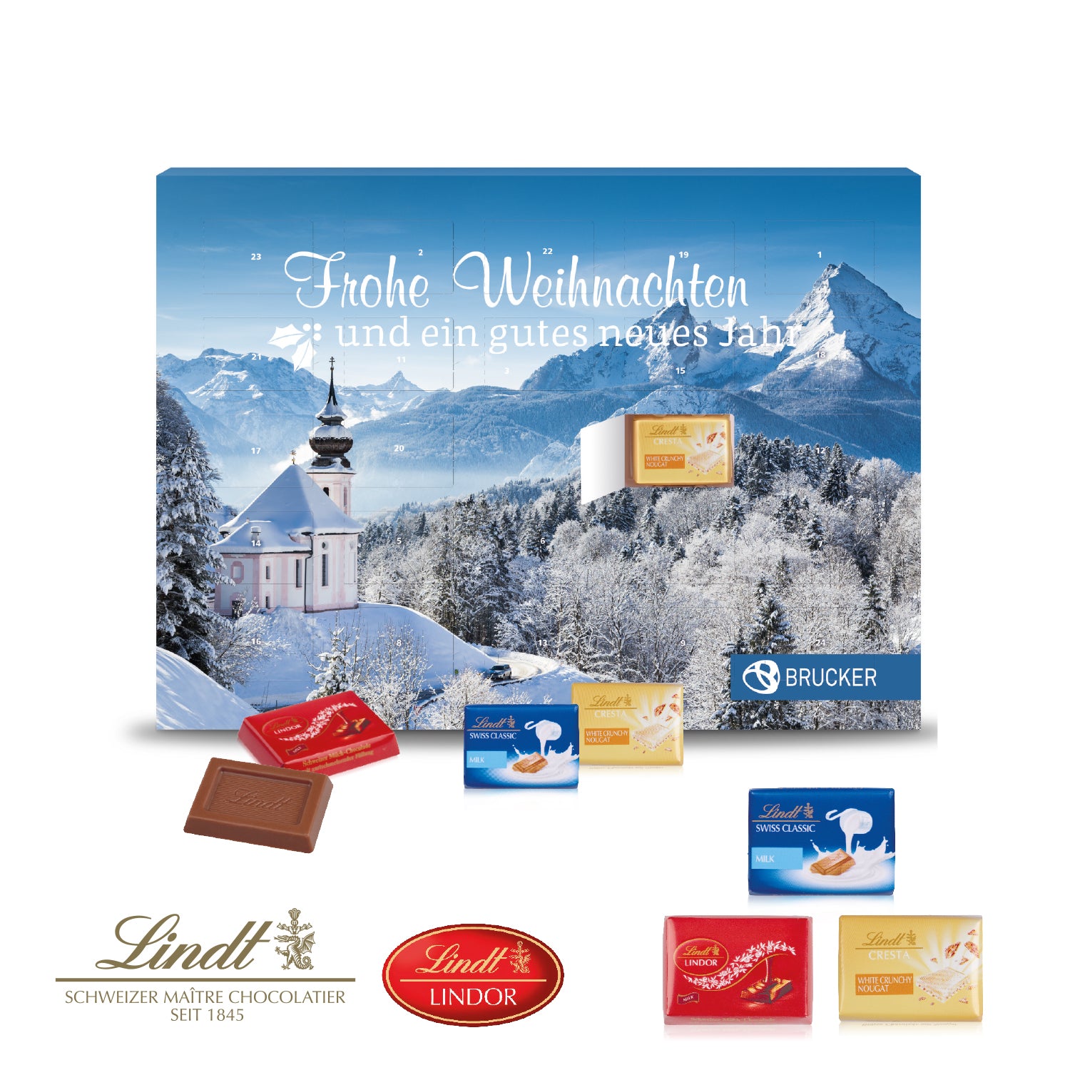 Wand-Adventskalender Lindt Exklusiv – Produktansicht