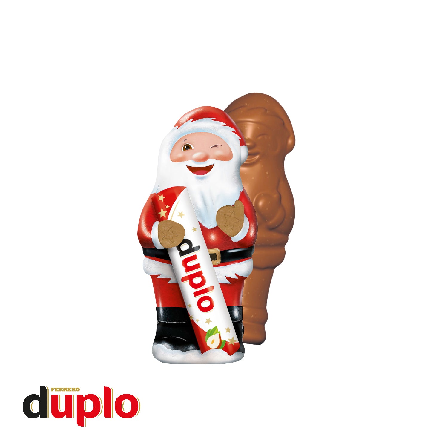 duplo Weihnachtsmann in individueller Werbeverpackung – Füllung