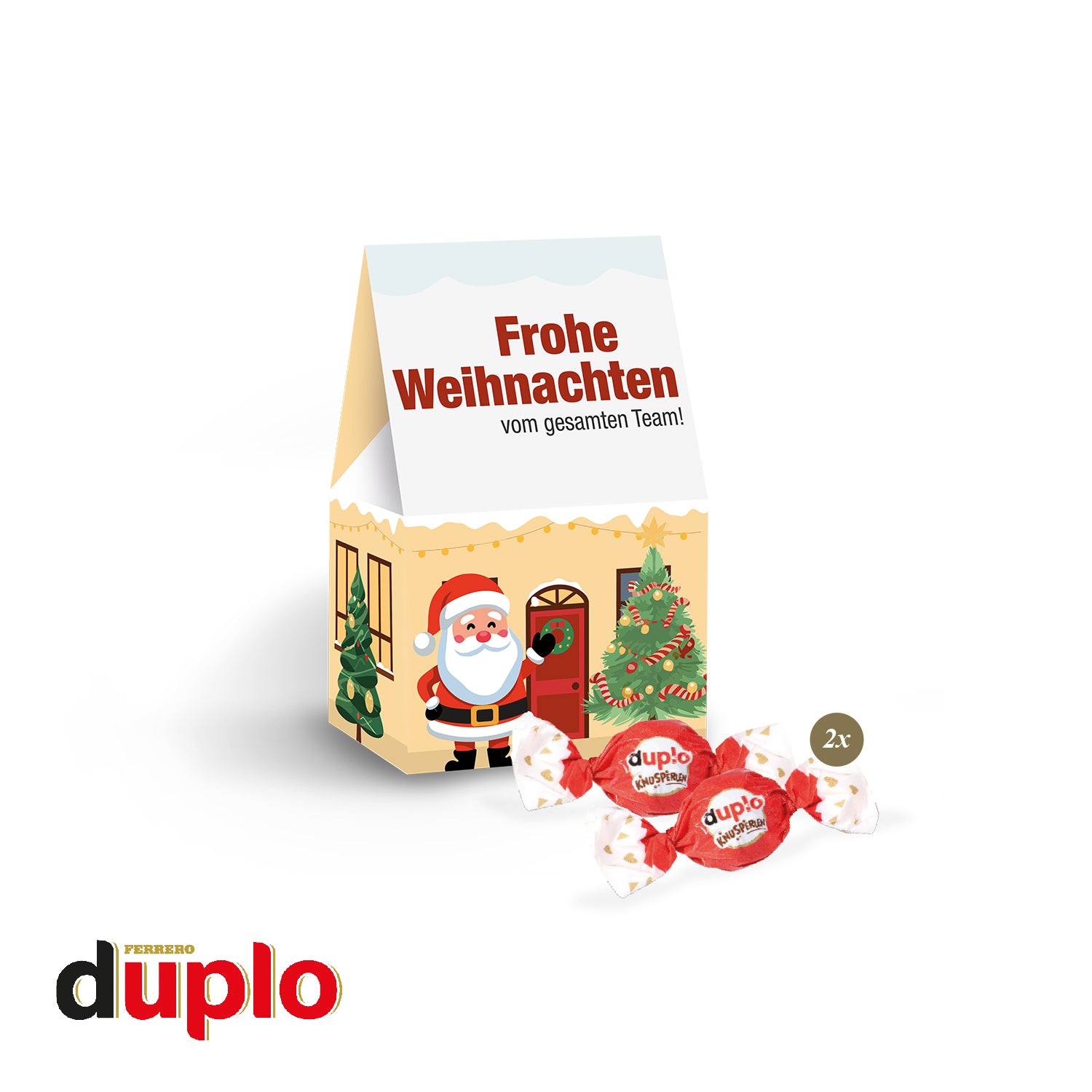 Präsent Christmas Minis mit duplo Knusperlen – Produktansicht