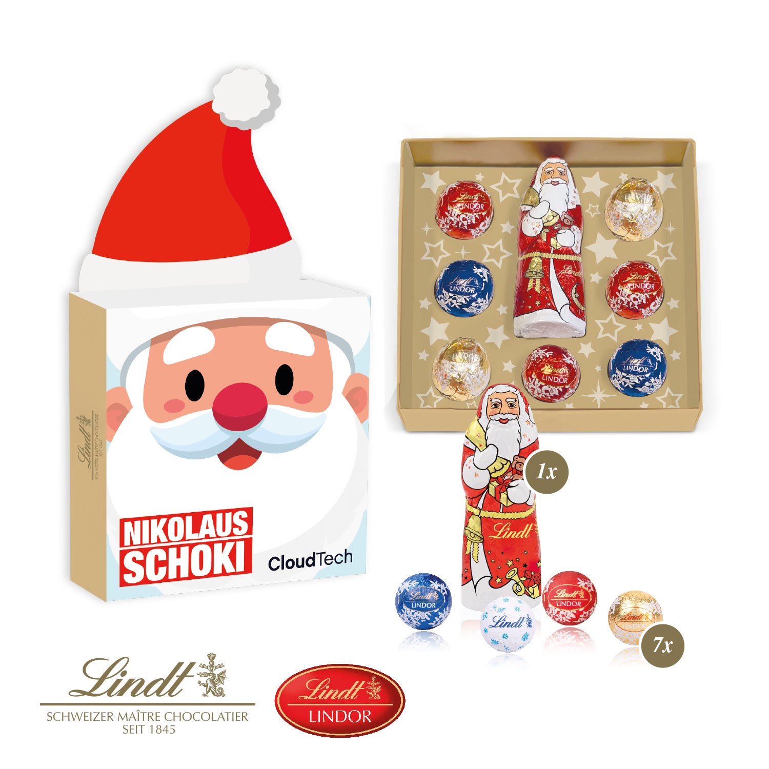 Himmlische Weihnachtszeit Nikolausmütze – Produktansicht