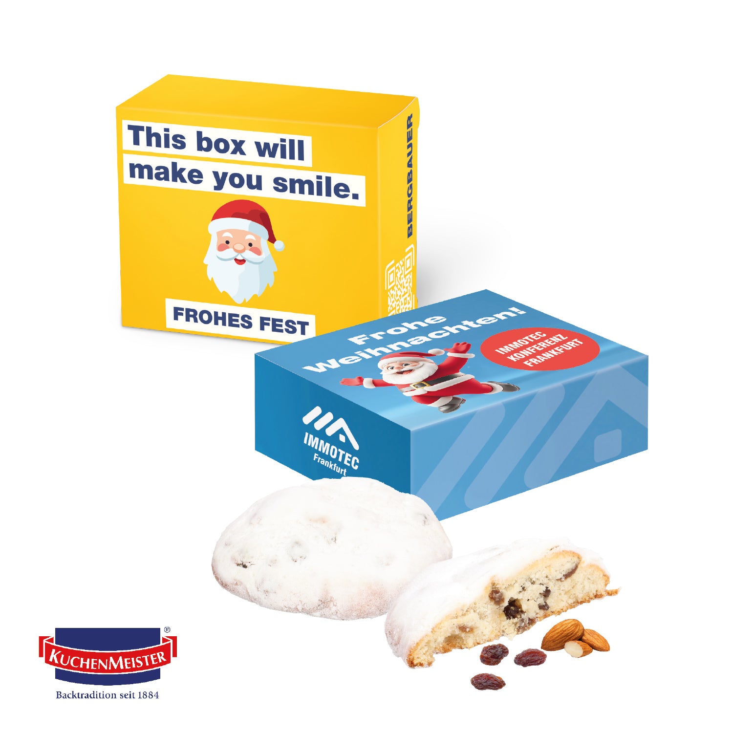 Stollen Cookie in individueller Werbeverpackung – Produktansicht
