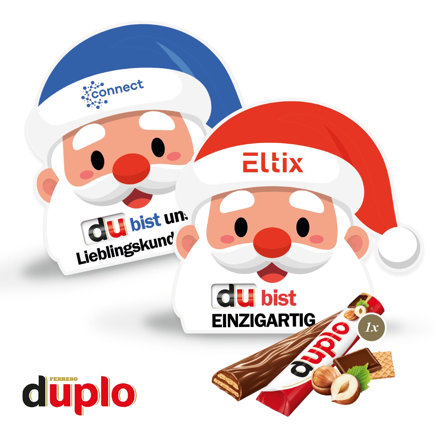 duplo Weihnachtskarte Santa – Produktansicht