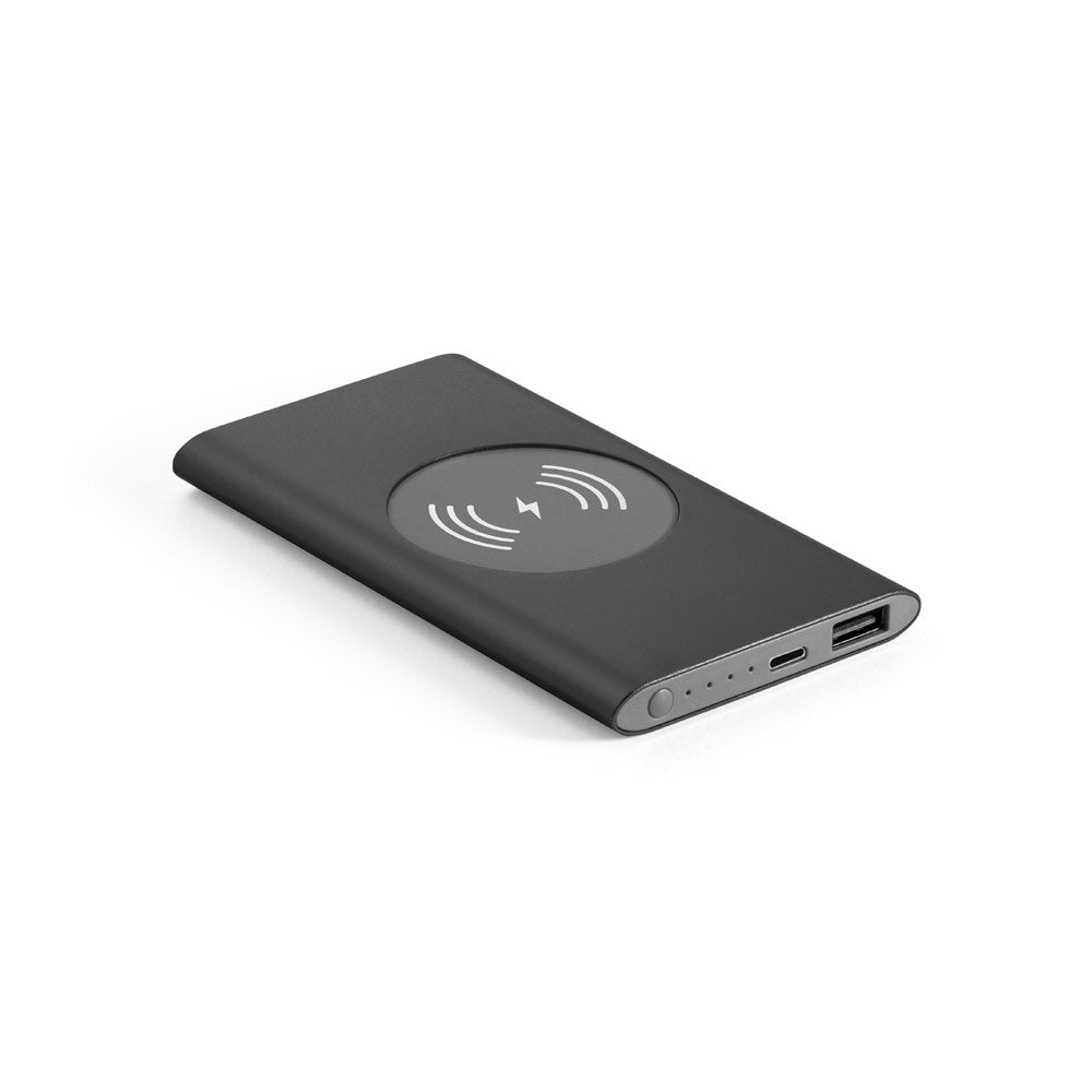 CASSINI. Powerbank 4'000 mAh mit 5W wireless Ladegerät aus Recyceltes Aluminium (100 % rAL) – zusätzliche Ansicht
