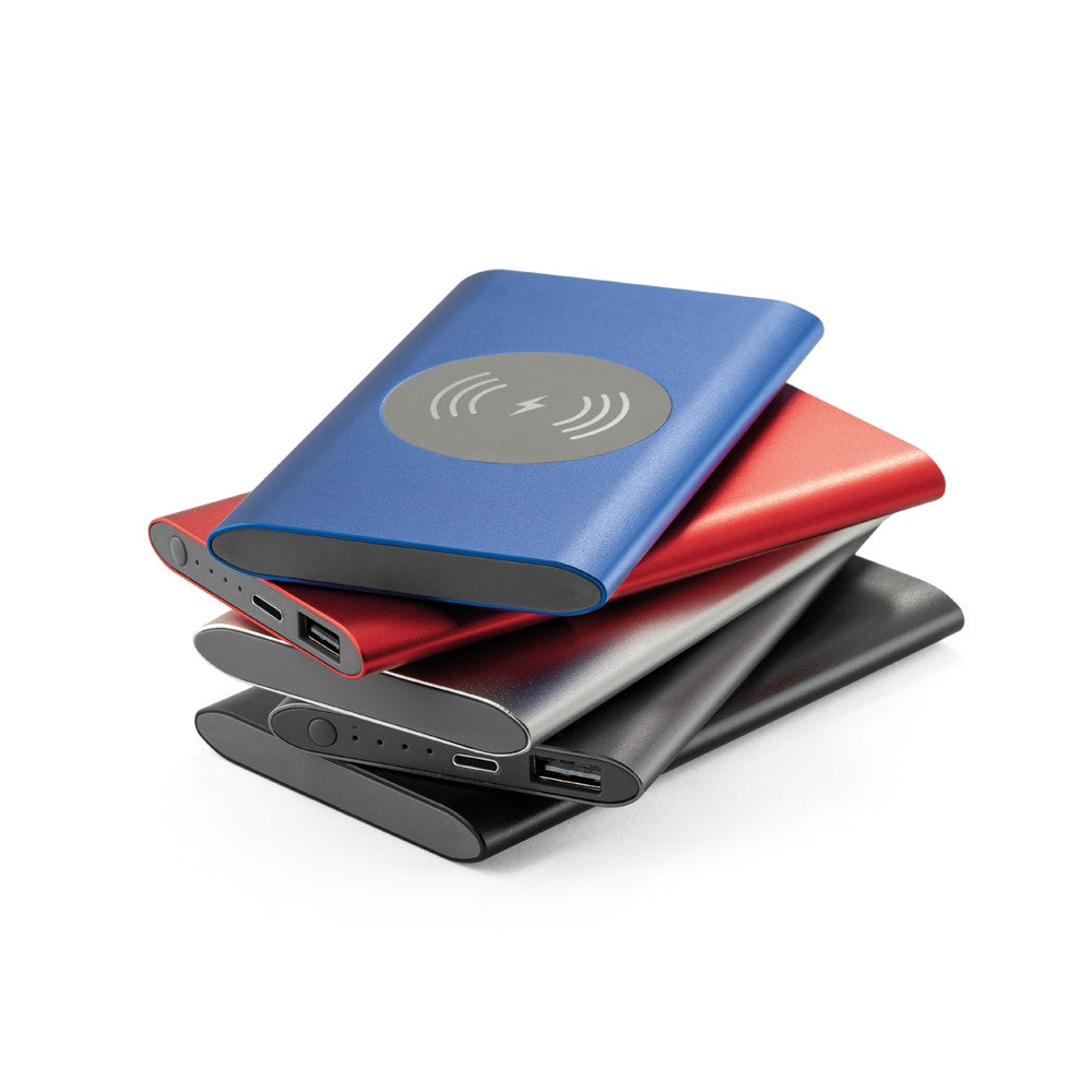 CASSINI. Powerbank 4'000 mAh mit 5W wireless Ladegerät aus Recyceltes Aluminium (100 % rAL) – zusätzliche Ansicht