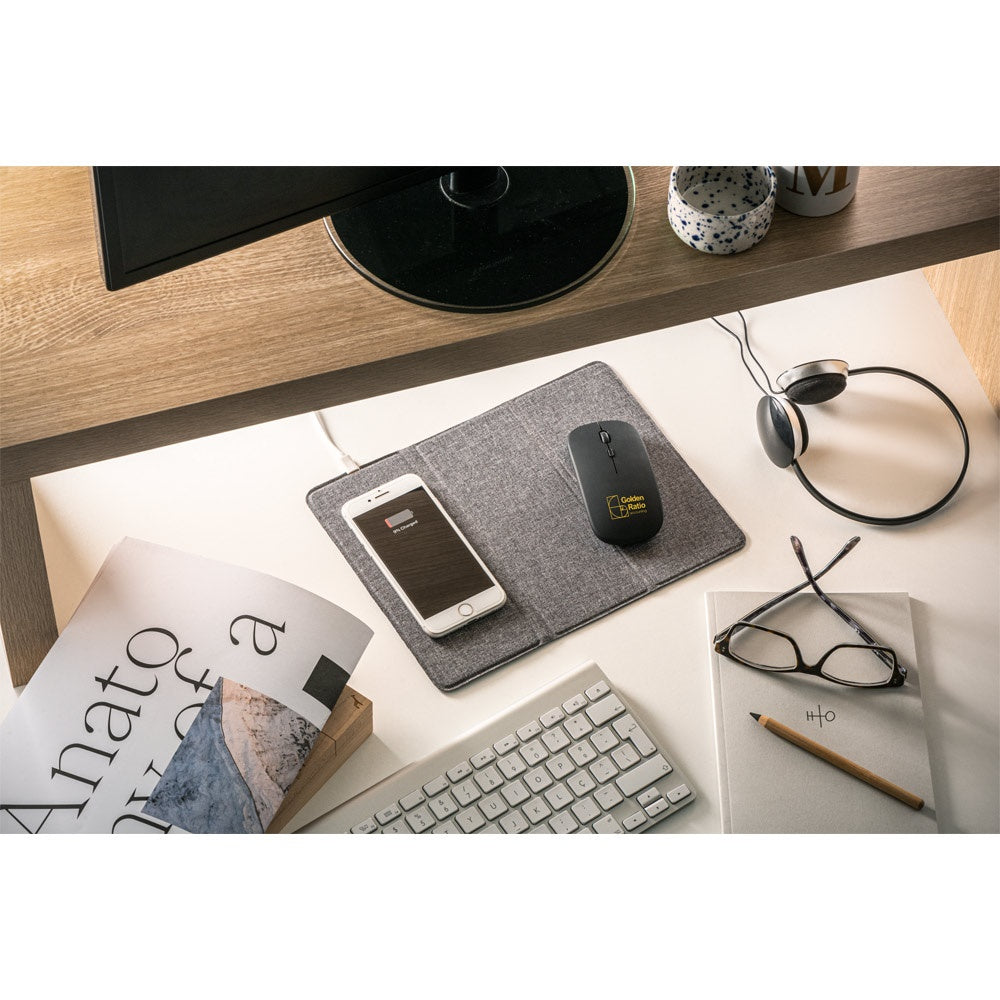 KHAN. Wireless Maus mit 500mAh Akku aus recyceltes ABS (100% rABS) – zusätzliche Ansicht