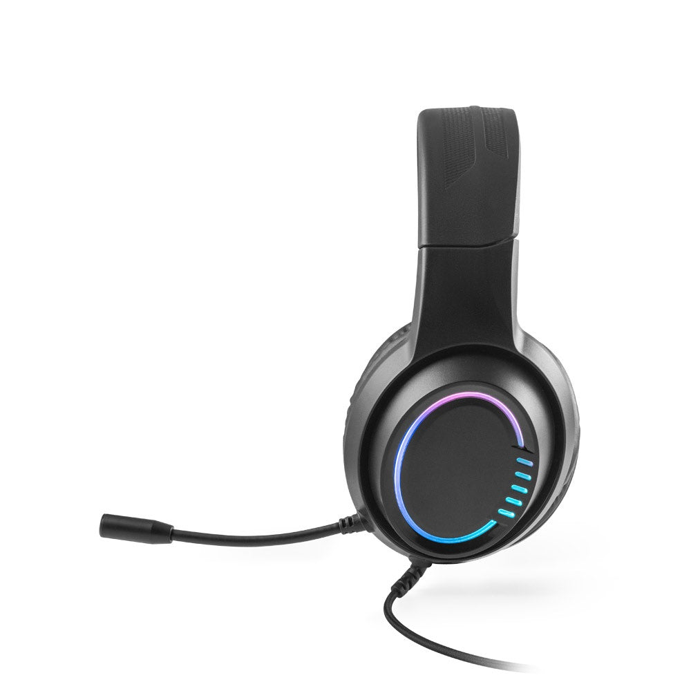 Thorne Headset RGB. Gaming-Kopfhörer mit Kabel, Mikrofon und RGB-LED-Leuchten aus ABS – zusätzliche Ansicht