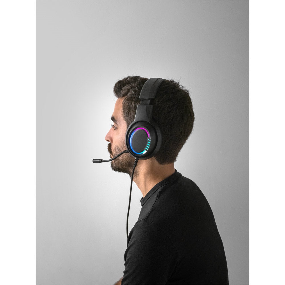 Thorne Headset RGB. Gaming-Kopfhörer mit Kabel, Mikrofon und RGB-LED-Leuchten aus ABS – zusätzliche Ansicht