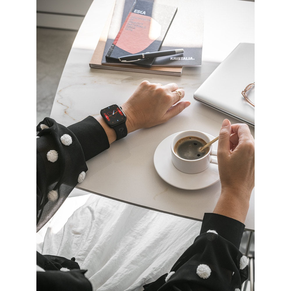 WILES. Smartwatch mit 1.85"-Bildschirm, IPX4, 3 Tage Akkulaufzeit und Silikonarmband – zusätzliche Ansicht