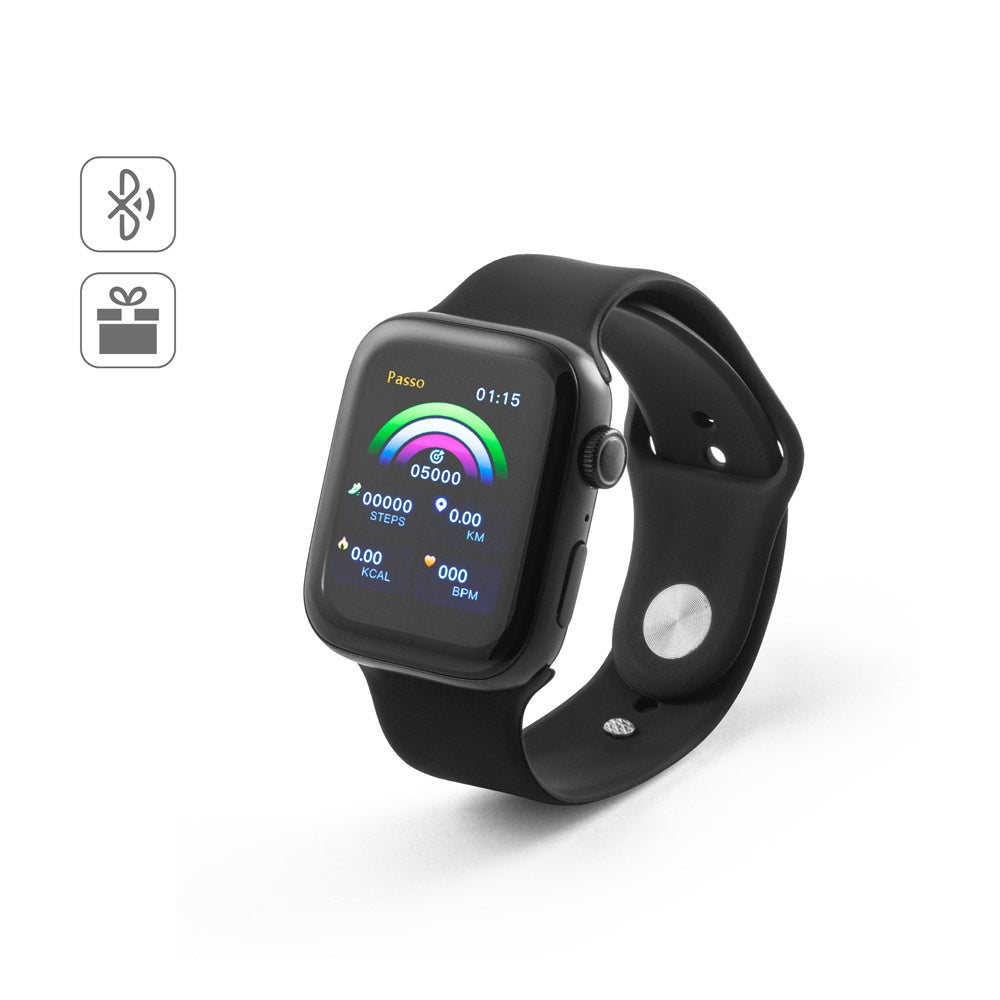 WILES. Smartwatch mit 1.85"-Bildschirm, IPX4, 3 Tage Akkulaufzeit und Silikonarmband