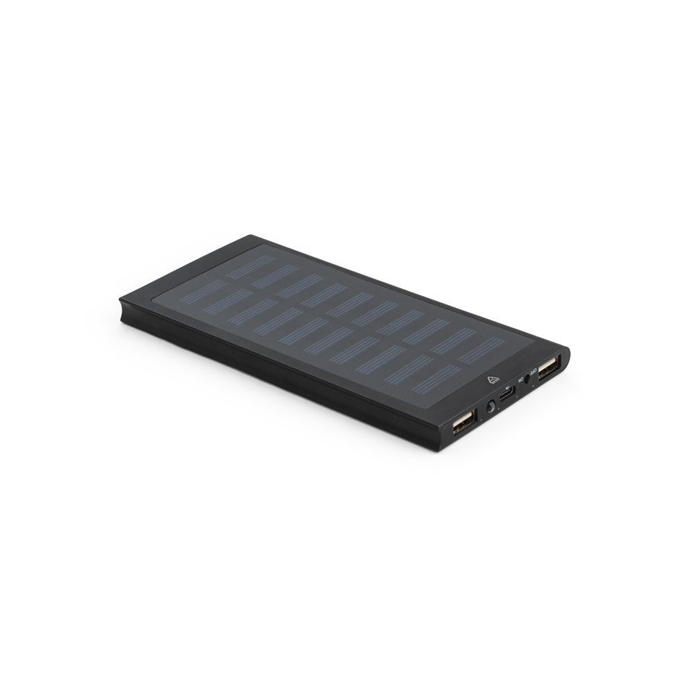 CLERK. 8'000 mAh Powerbank mit Solarpanel aus 100% recyceltem Aluminium – zusätzliche Ansicht