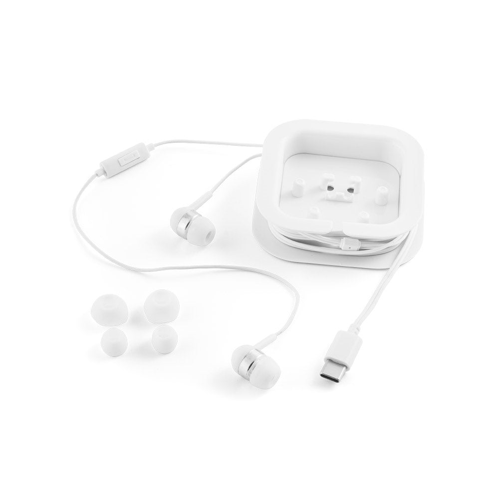 PRESLEY. In-Ear Kopfhörer mit 1.2 Meter langem USB-C-Kabel und integriertem Mikrofon aus ABS – zusätzliche Ansicht