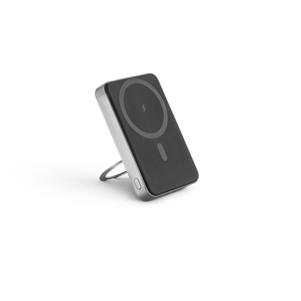WARSHEL 10. Magnetische Powerbank mit 10'000 mAh und superschnellem kabellosem Ladegerät (15 W) aus recyceltem ABS (100% rABS) mit Ständer – zusätzliche Ansicht