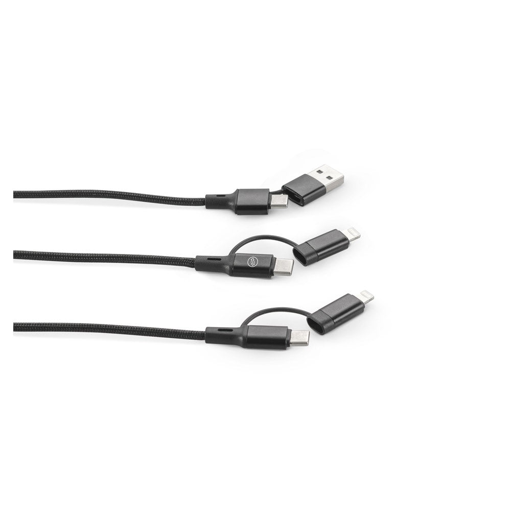 BERTOZZI. Superschnelles 6-in-1-USB-Kabel aus recyceltem Aluminium (20 %) und recyceltem PET (4 %) – zusätzliche Ansicht