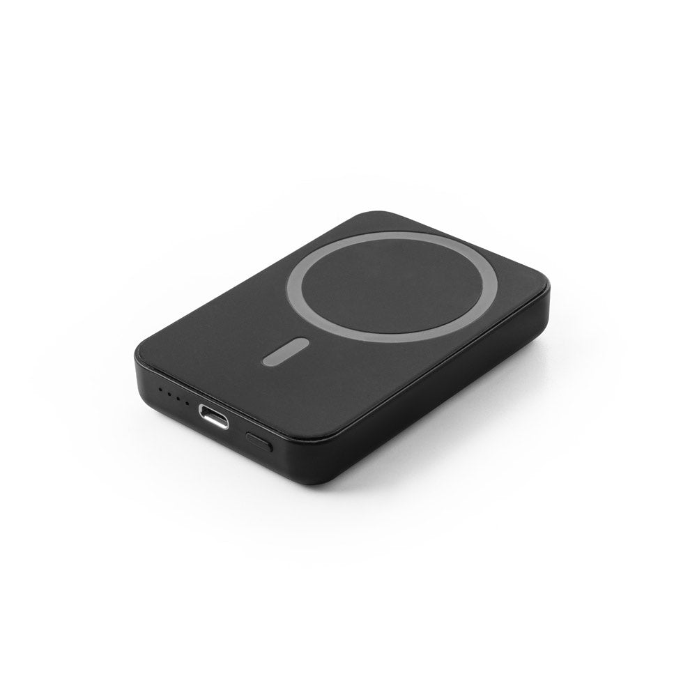 AMPERE 5. Magnetische Powerbank mit 5'000 mAh und superschnellem kabellosem Ladegerät (15 W) aus Recyceltes ABS (100% rABS) – zusätzliche Ansicht