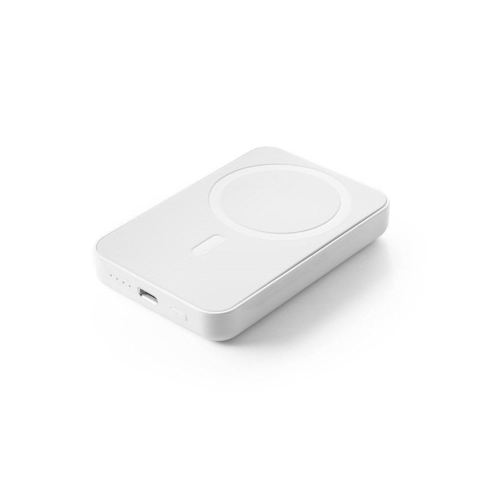 AMPERE 5. Magnetische Powerbank mit 5'000 mAh und superschnellem kabellosem Ladegerät (15 W) aus Recyceltes ABS (100% rABS) – zusätzliche Ansicht