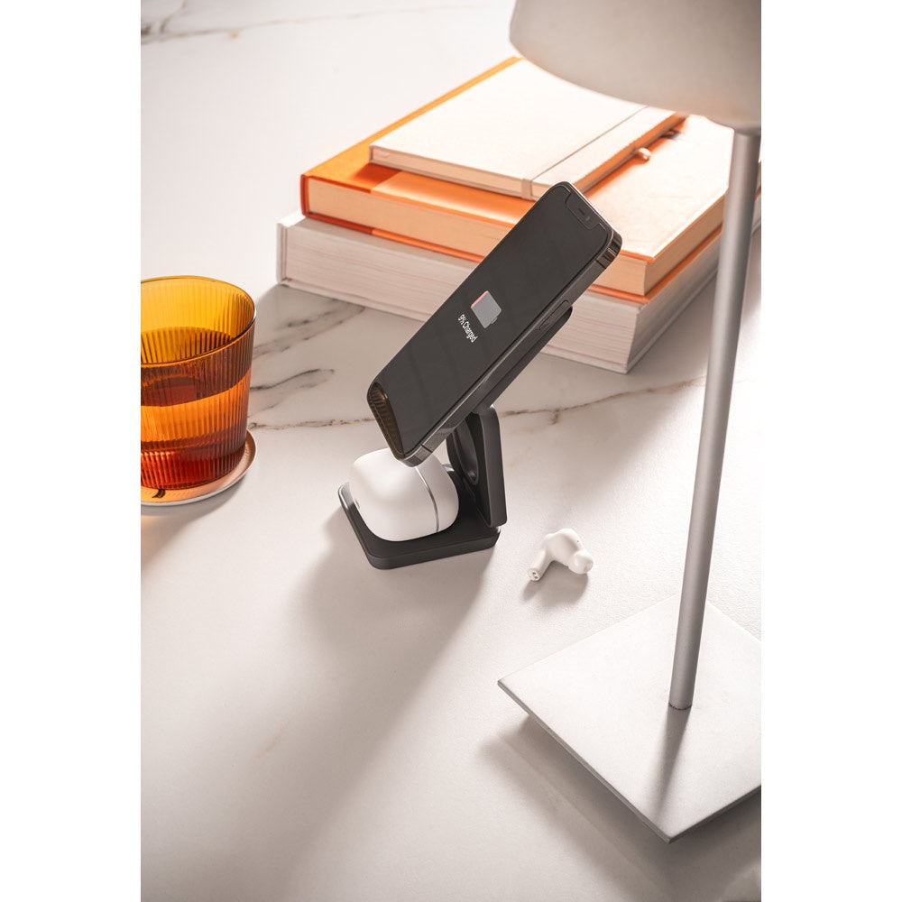 BROGLIE. Superschnelles 15W 4-in-1 magnetisches kabelloses Ladegerät aus Recyceltes ABS (100% rABS) – zusätzliche Ansicht