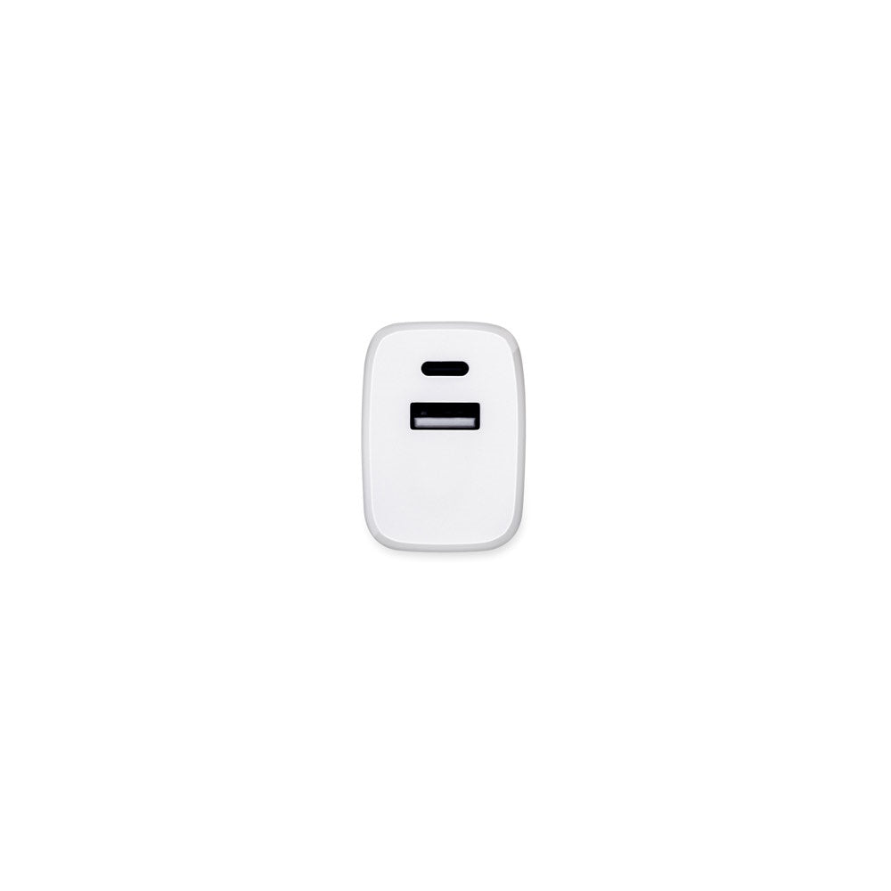 WEGENER. Ladegerät mit USB-A Anschluss 18W und USB-C 20W in Recyceltes ABS (100% rABS) – zusätzliche Ansicht