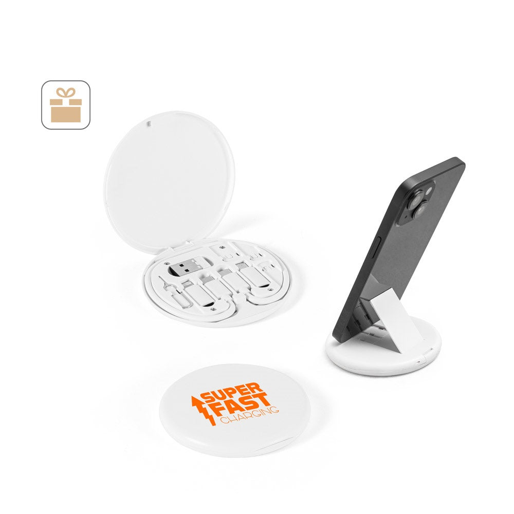 SYSTROM. Superschnelles Ladekabel und Adapter-Set aus Recyceltes ABS (100% rABS)