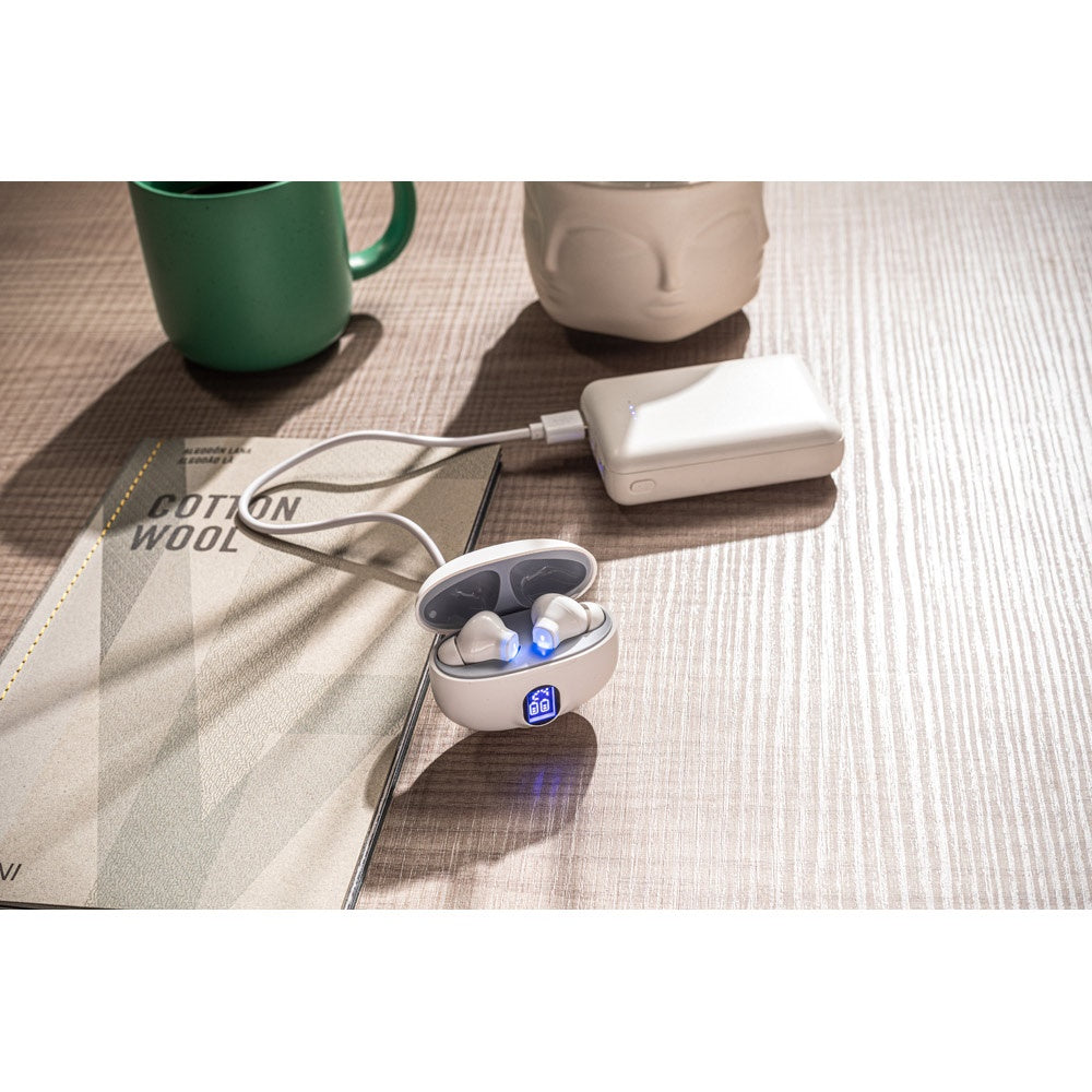 CAETANO. Wireless Earphones aus Recyceltes ABS (100% rABS) mit 4 Stunden Akkulaufzeit – zusätzliche Ansicht