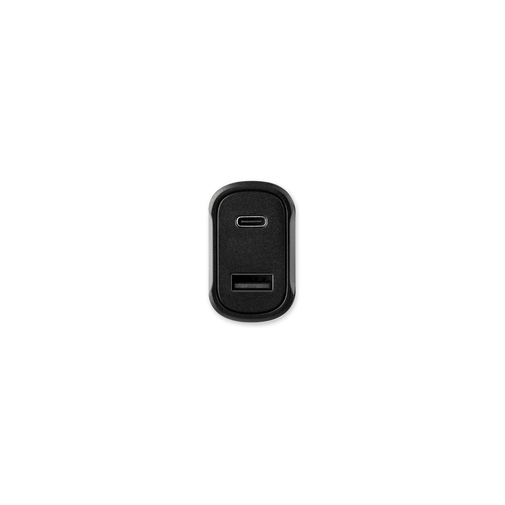 DIRAC. KFZ-Ladegerät mit USB-A Anschluss 18W und USB-C 20W in recyceltes ABS (100 % rABS) – zusätzliche Ansicht