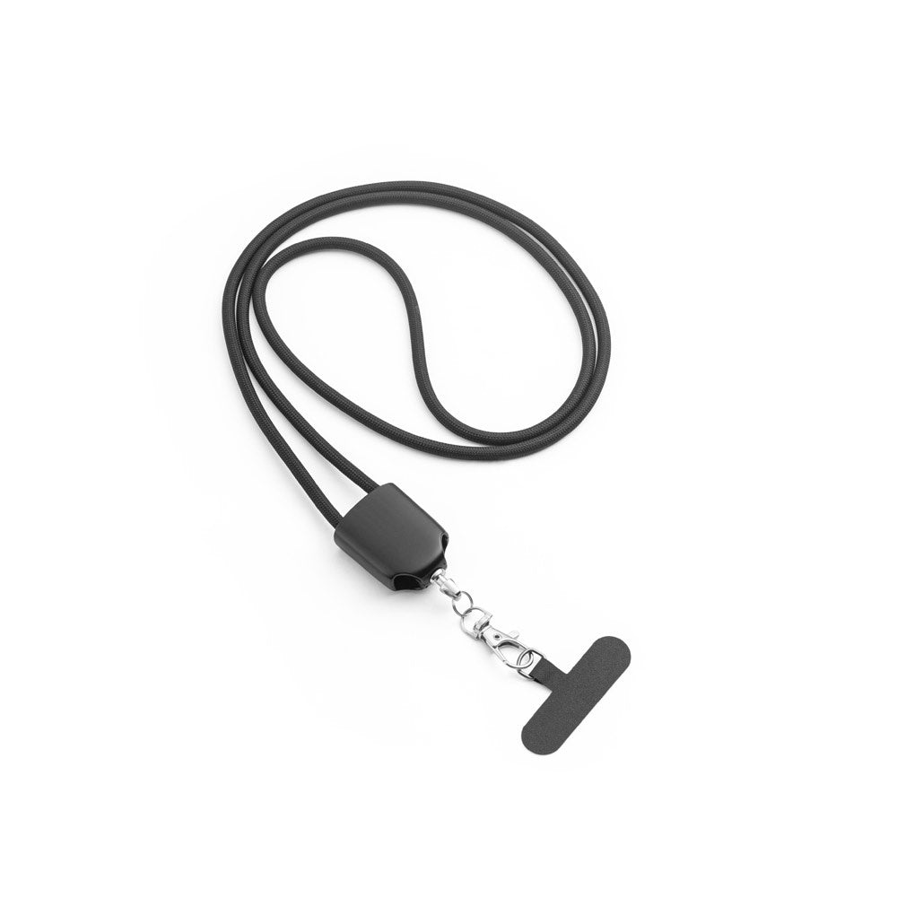 ZEWAIL. Lanyard mit Smartphone-Halterung, USB-C-Kabel und verschiedenen Adaptern aus recyceltem ABS und recyceltem TPE – zusätzliche Ansicht