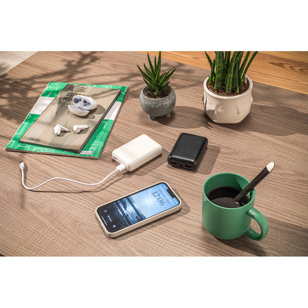 LEAKEY 10. Powerbank 10'000 mAh aus recyceltem ABS (100% rABS) – zusätzliche Ansicht