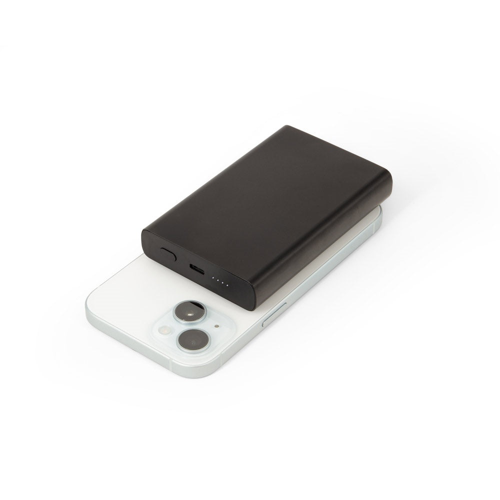 WRIGHT 10. Magnetische Powerbank mit Schnellladefunktion aus recyceltem Aluminium und recyceltem ABS, 10'000 mAh – zusätzliche Ansicht