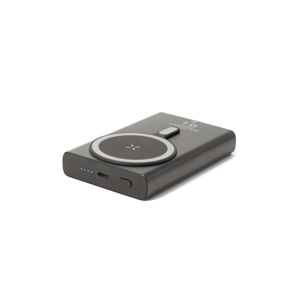 WRIGHT 10. Magnetische Powerbank mit Schnellladefunktion aus recyceltem Aluminium und recyceltem ABS, 10'000 mAh – zusätzliche Ansicht