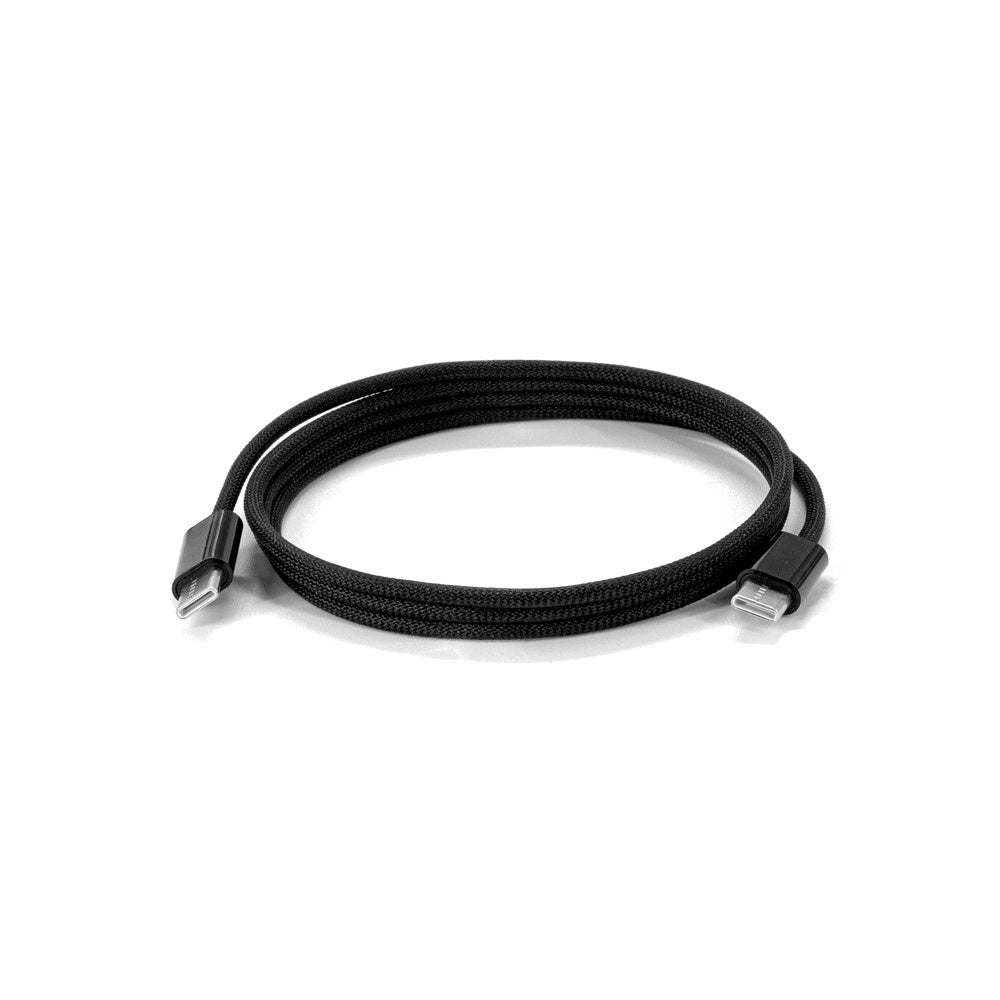 JEMISON. USB-C-zu-USB-C-Kabel mit geflochtenem Kabel (60 W), hergestellt aus ABS, Edelstahl, Aluminium und Polyester – zusätzliche Ansicht