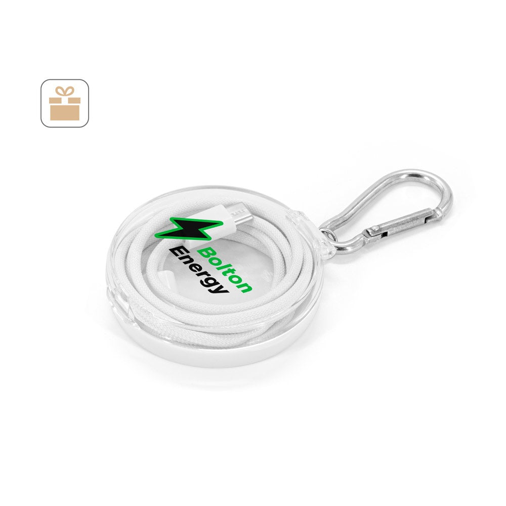 JEMISON. USB-C-zu-USB-C-Kabel mit geflochtenem Kabel (60 W), hergestellt aus ABS, Edelstahl, Aluminium und Polyester