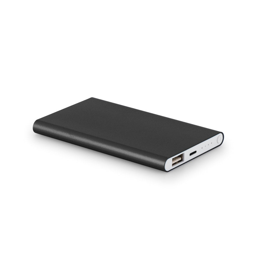 MARCET. Powerbank Slim 4'000 mAh aus 70 % recyceltes ABS (70% rABS) und 30 % recyceltes Aluminium (30% rAL) – zusätzliche Ansicht