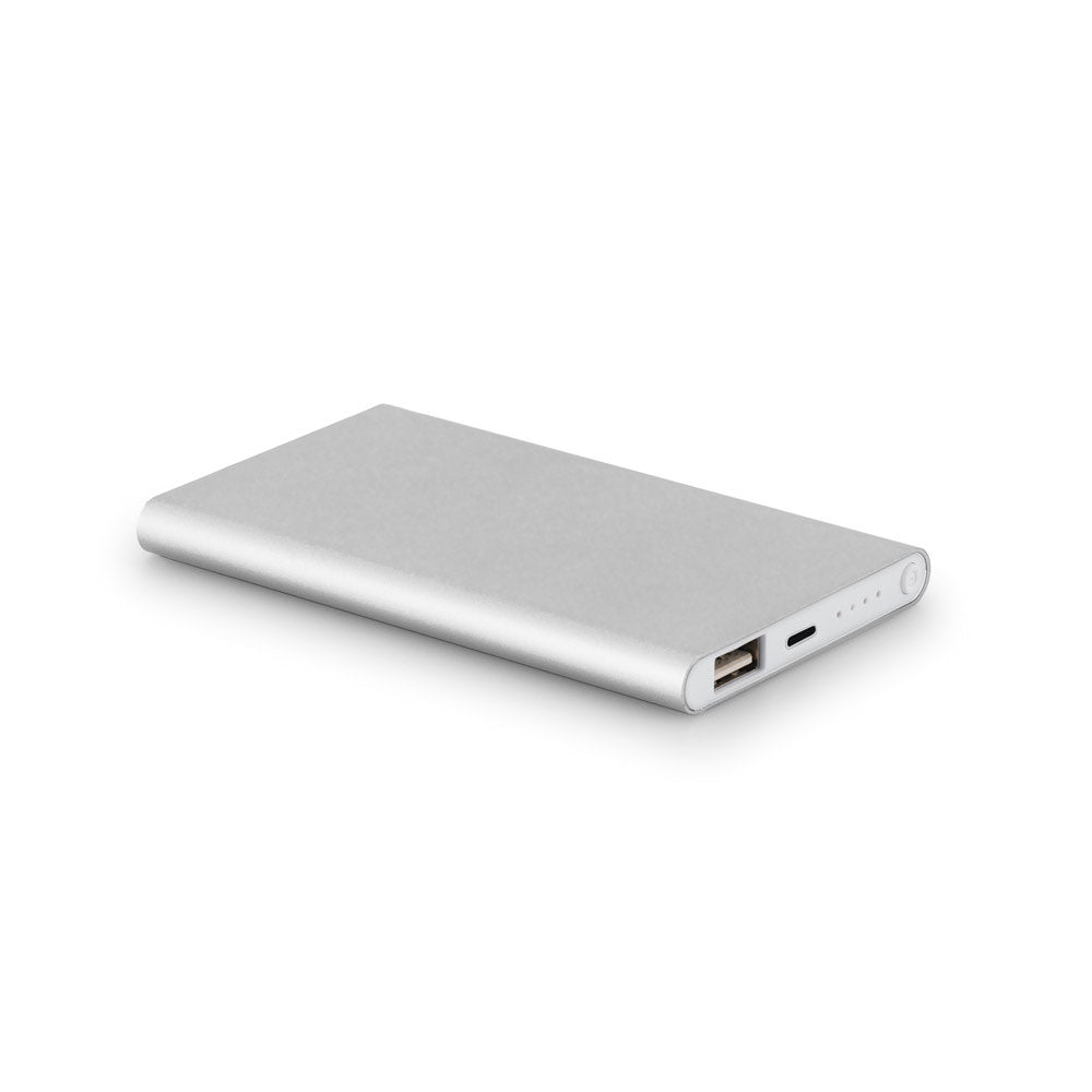 MARCET. Powerbank Slim 4'000 mAh aus 70 % recyceltes ABS (70% rABS) und 30 % recyceltes Aluminium (30% rAL) – zusätzliche Ansicht