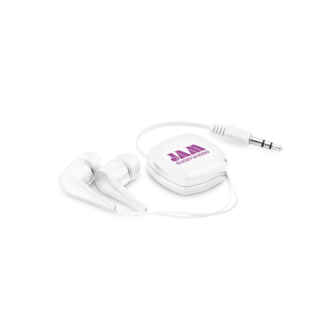 PINEL. In-Ear Kopfhörer mit ausziehbarem 0.75 Meter Kabel aus ABS