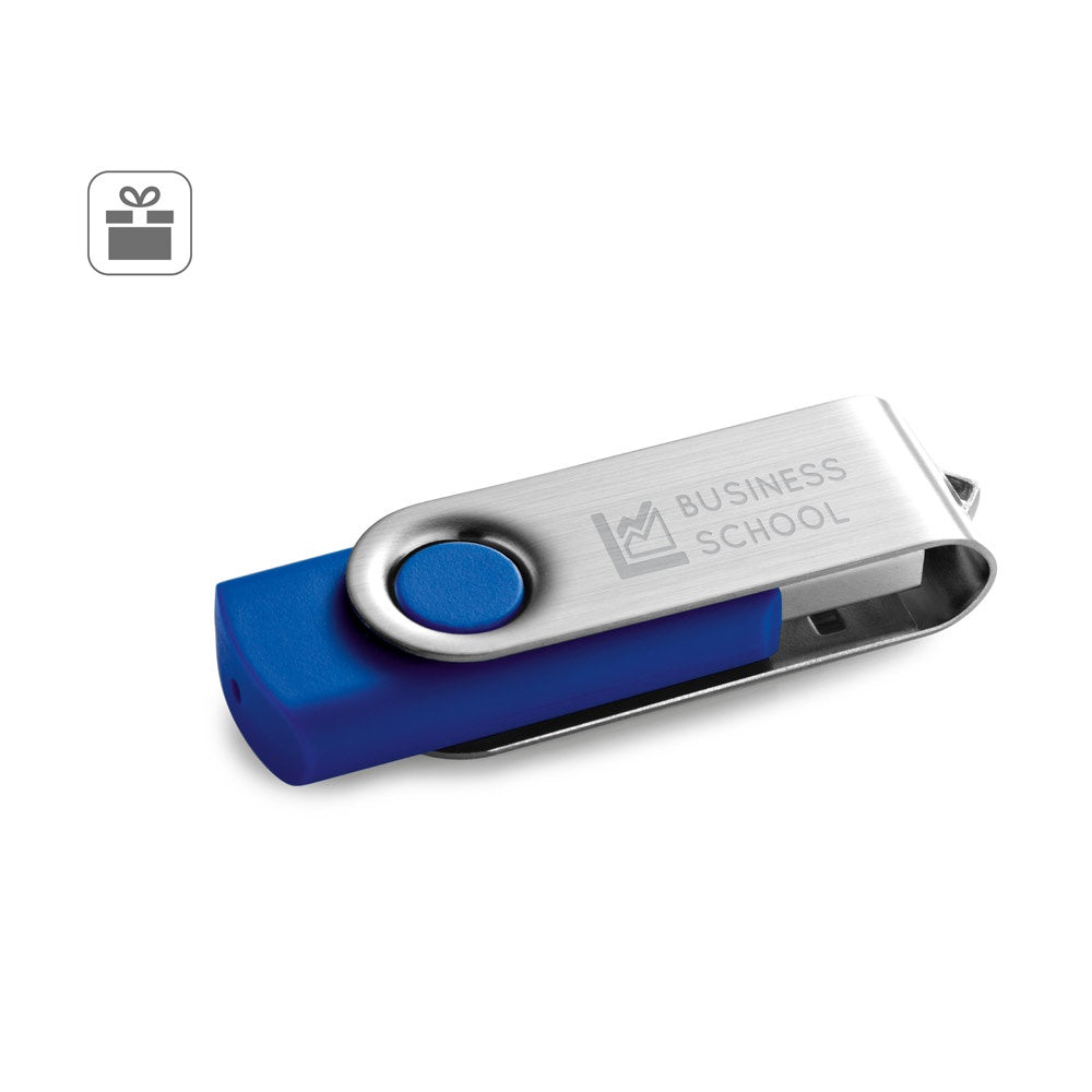 CLAUDIUS 4GB. USB-Stick 4 GB mit Metallclip