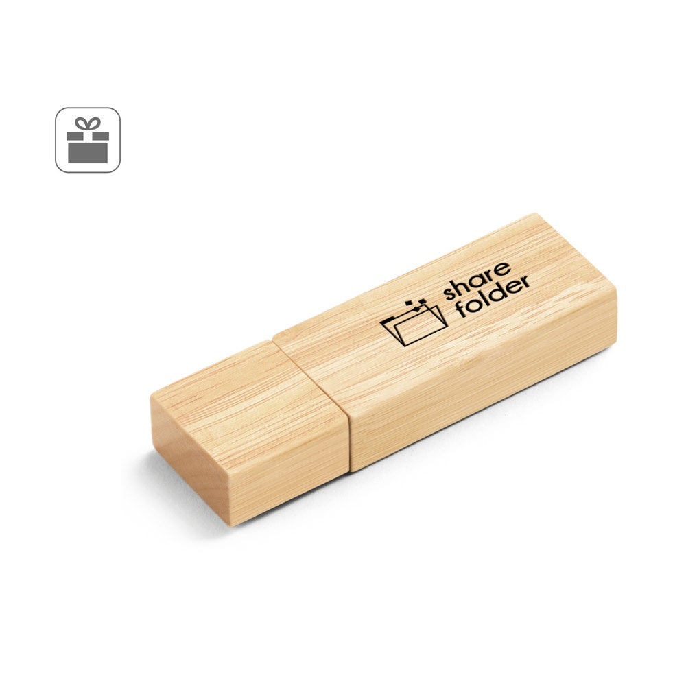 VENTER 16GB. 16 GB USB-Stick aus Bambus