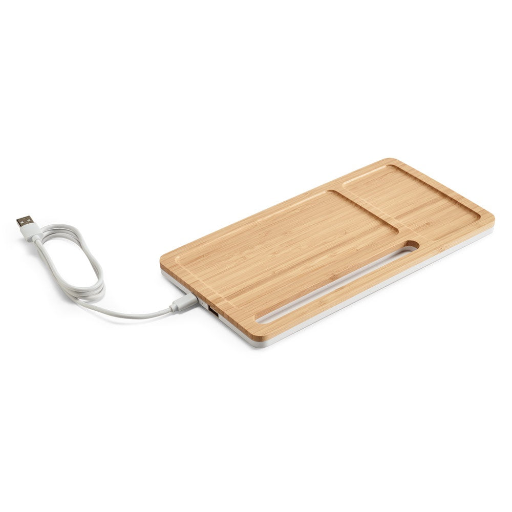 MOTT. Schreibtisch-Organizer mit 15W wireless Ladegerät aus Bambus und ABS – zusätzliche Ansicht