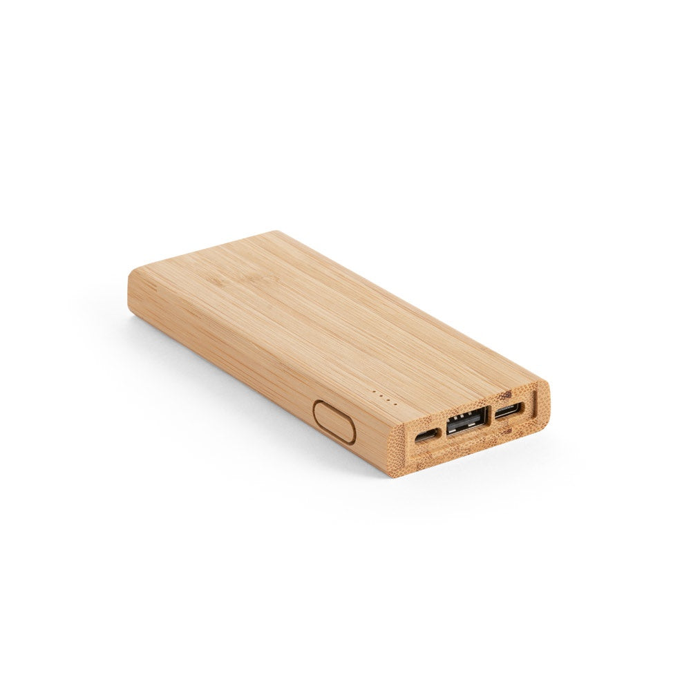 KOHN. Powerbank 5'000 mAh aus Bambus – zusätzliche Ansicht