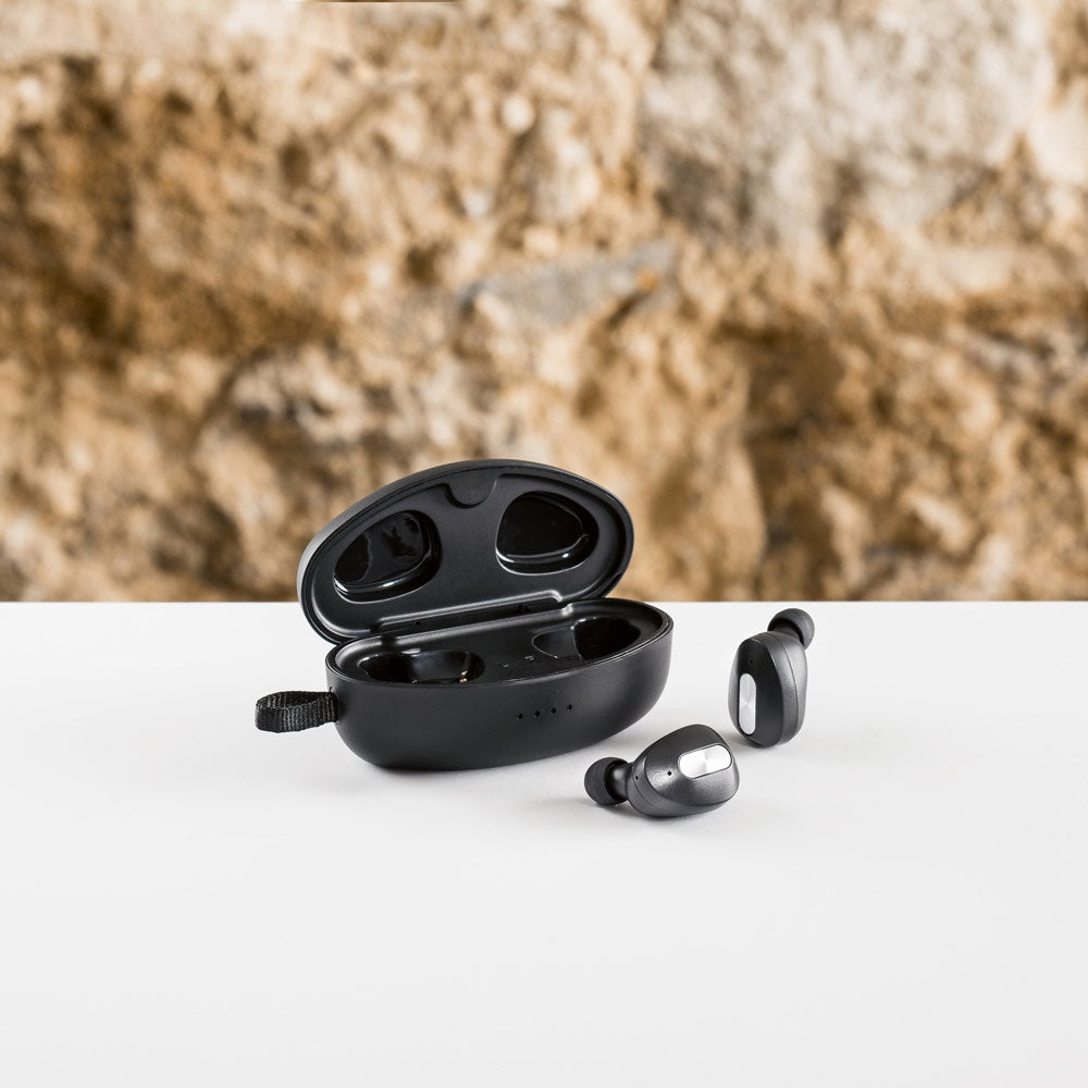 DESCRY. kabellose In-Ear Kopfhörer aus Metall und ABS inkl. Ladegerät – zusätzliche Ansicht