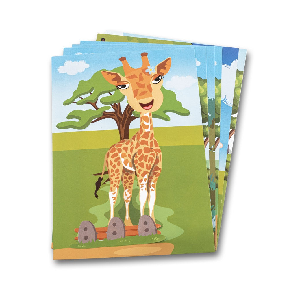 MADAGASCAR. Sticker-Set mit sechs Blättern – zusätzliche Ansicht