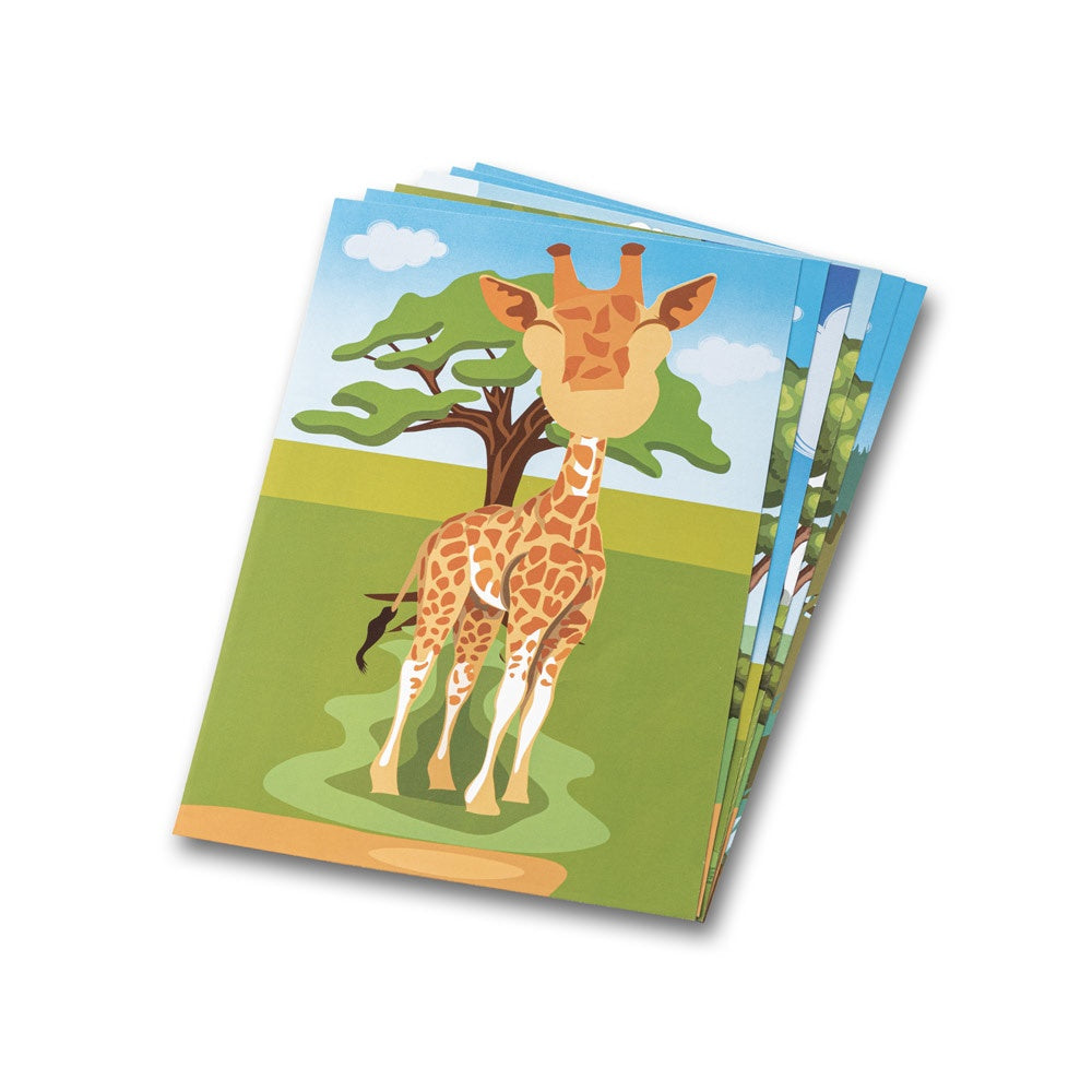 MADAGASCAR. Sticker-Set mit sechs Blättern – zusätzliche Ansicht