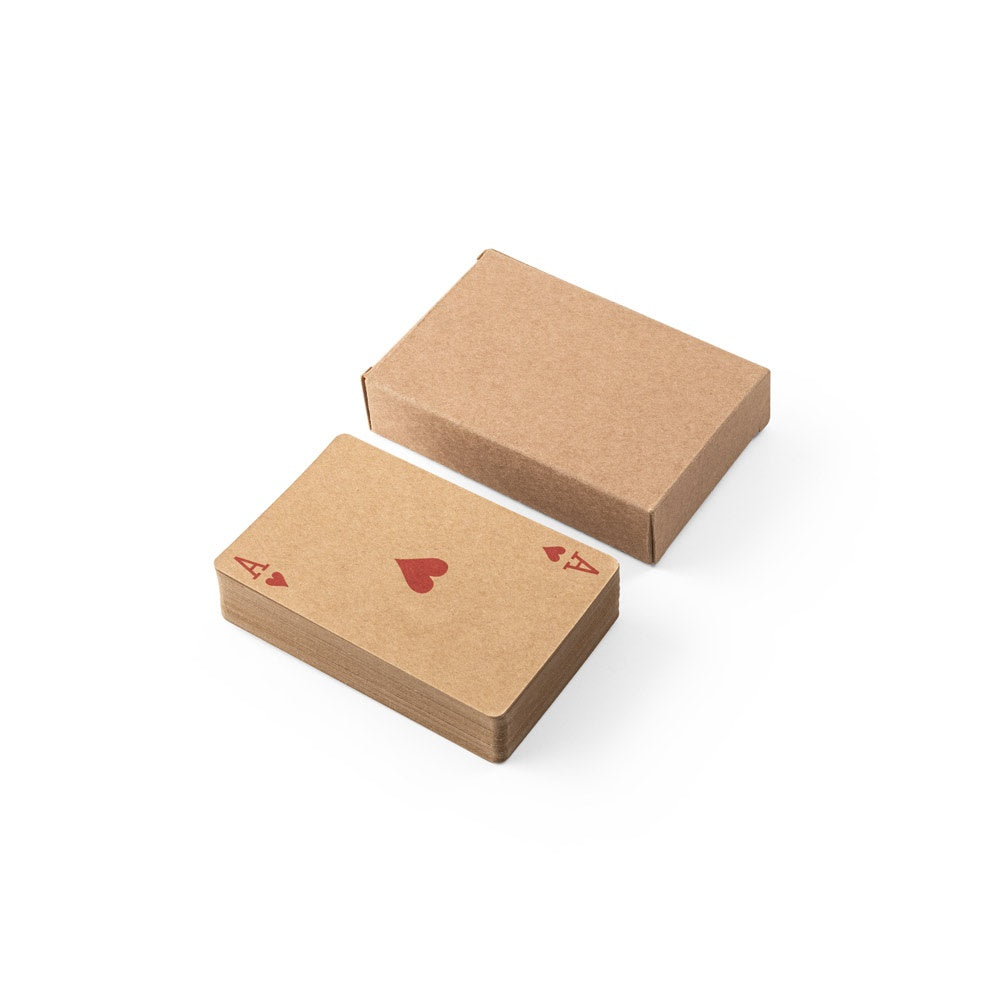 FISCHER. Ein Kartenspiel mit 54 klassischen Karten, aus Kraftpapier die aus FSC™-zertifiziertem Material und anderen kontrollierten Materialien besteht – zusätzliche Ansicht